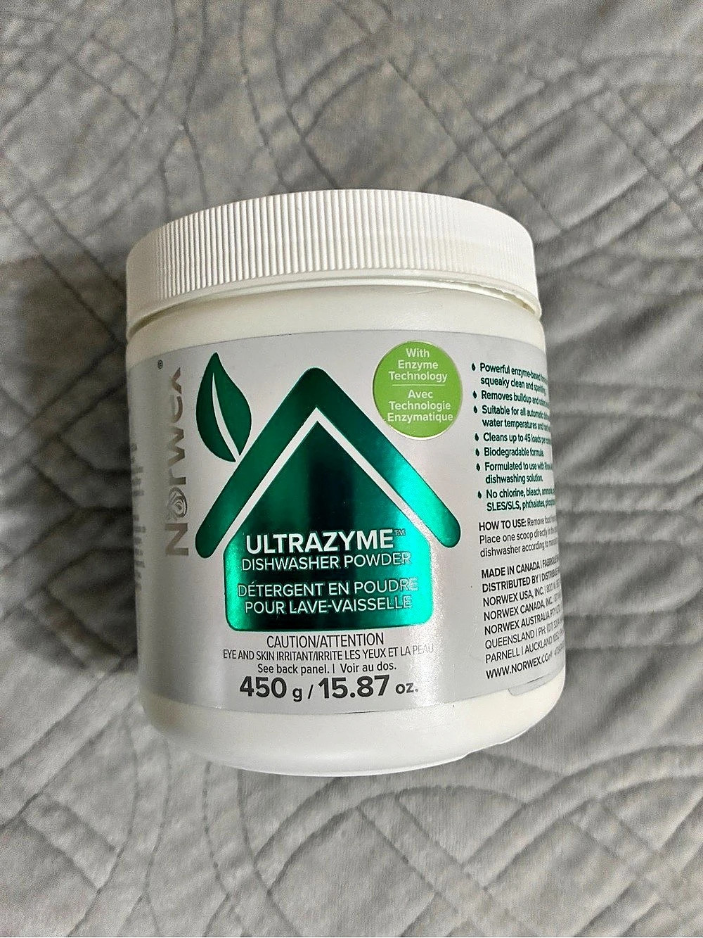 Norwex Ultrazyme Dishwasher Powder 450 g New
